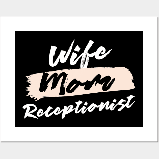 Cute Wife Mom Receptionist Gift Idea Wall Art by BetterManufaktur